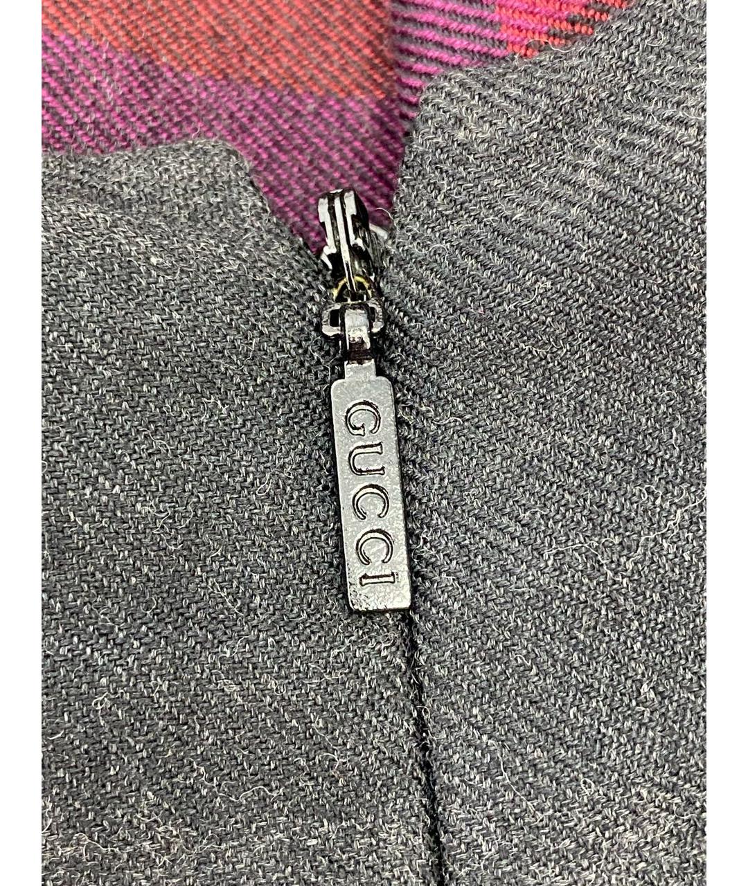 GUCCI Мульти шерстяное повседневное платье, фото 8