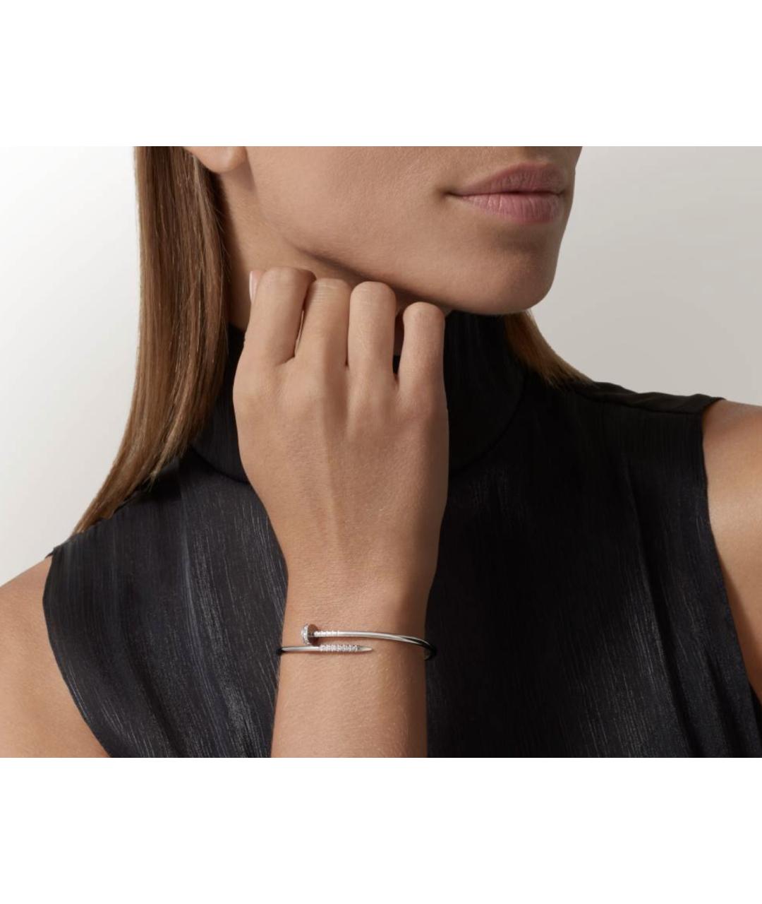 CARTIER Серебряный браслет из белого золота, фото 4