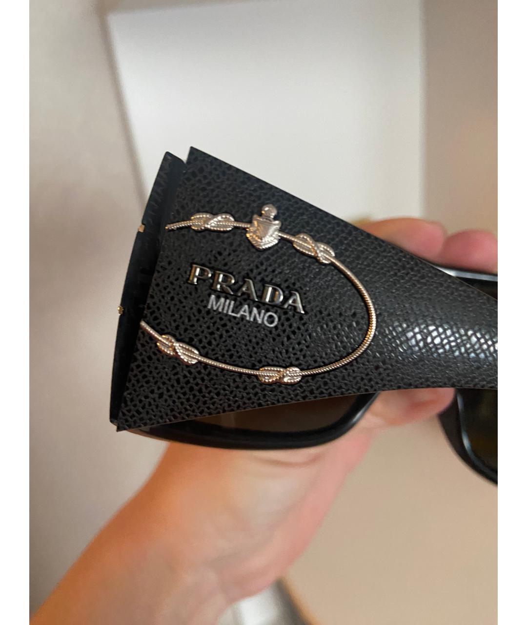 PRADA Черные солнцезащитные очки, фото 3