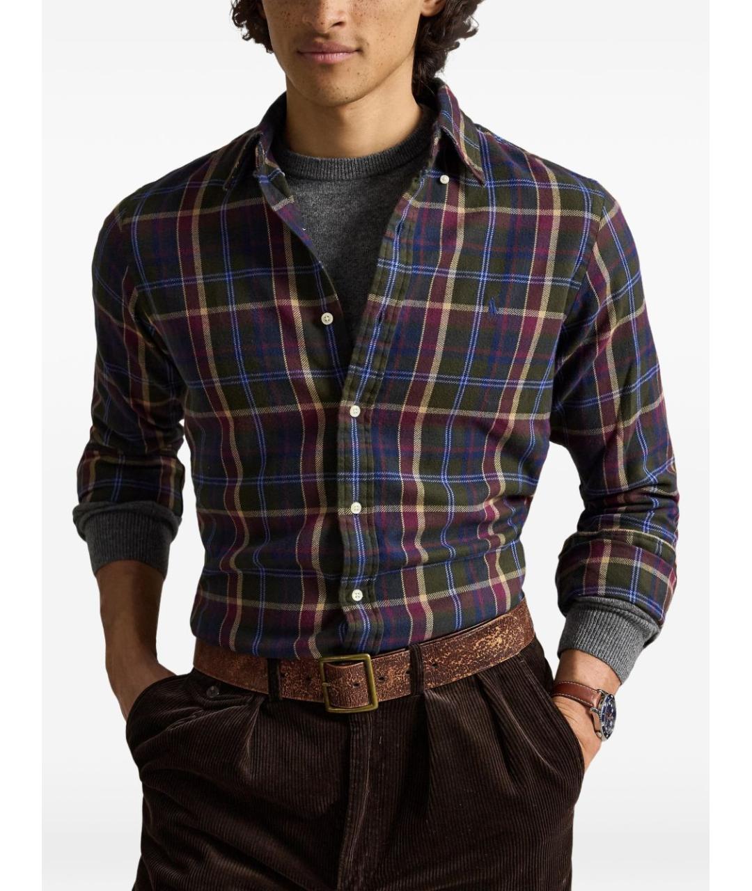 POLO RALPH LAUREN Мульти хлопковая кэжуал рубашка, фото 2