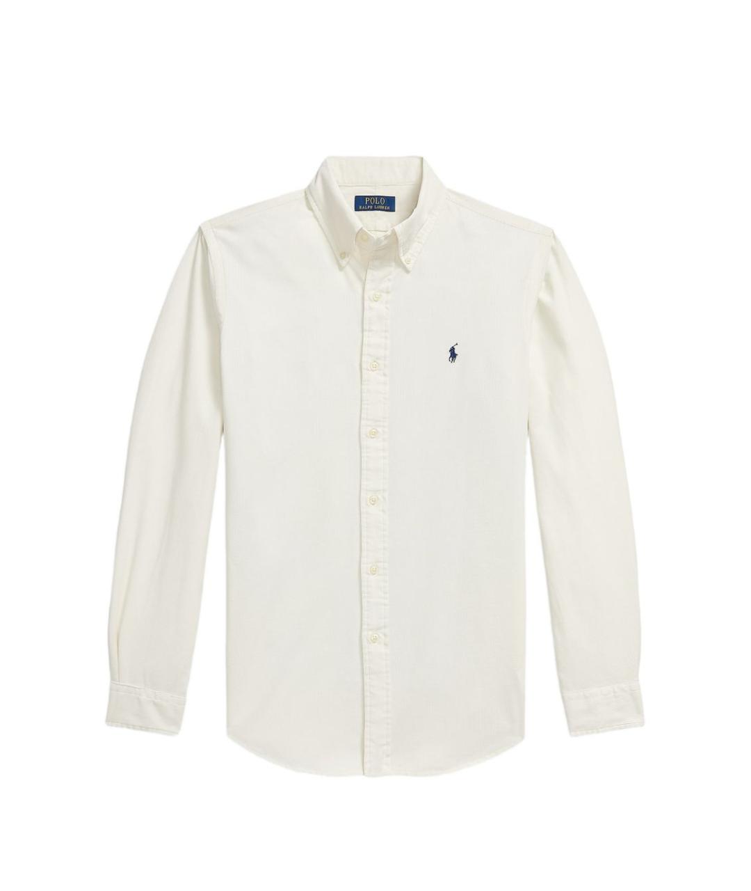 POLO RALPH LAUREN Бежевая хлопковая классическая рубашка, фото 1