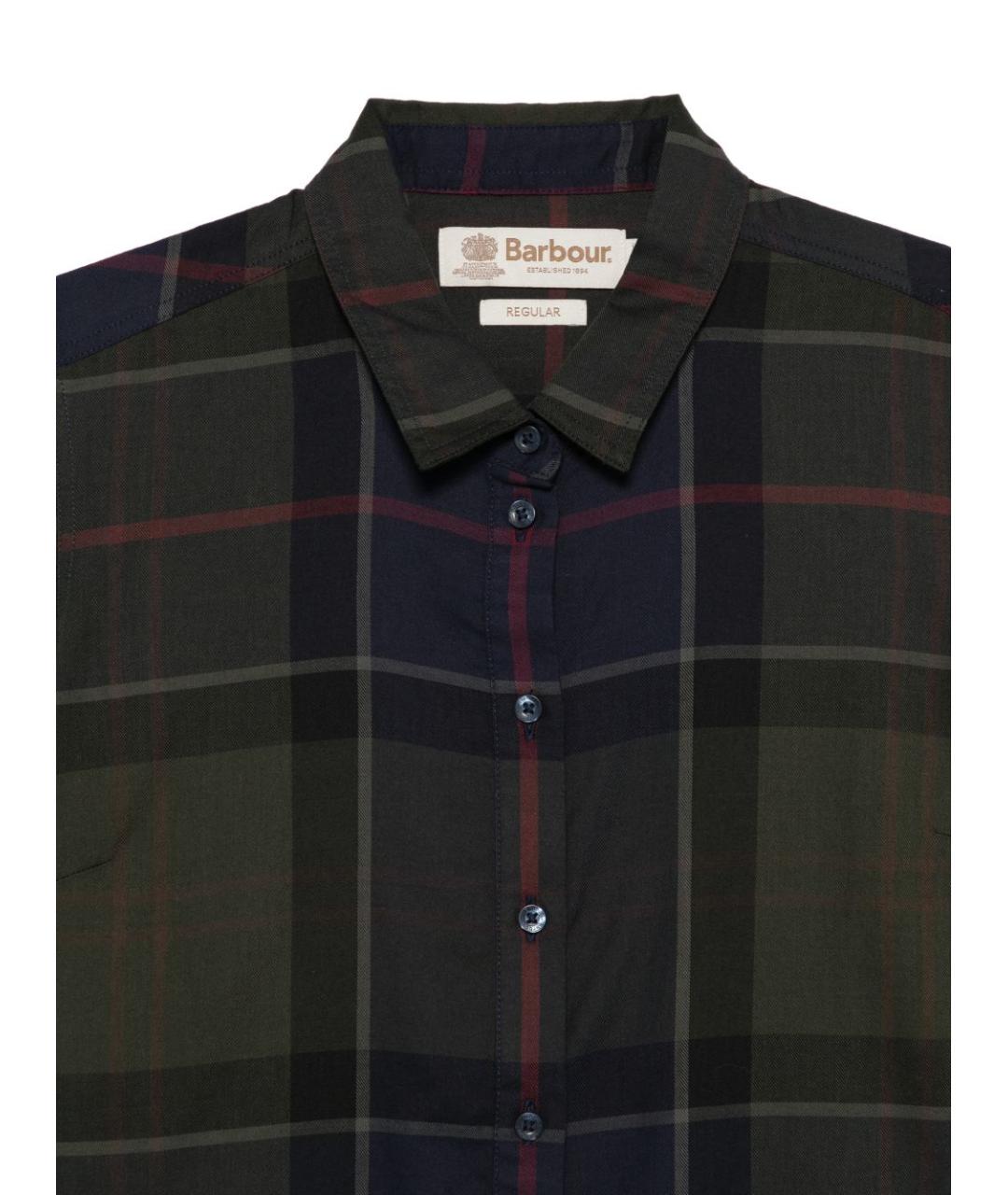BARBOUR Коричневая хлопковая рубашка, фото 3