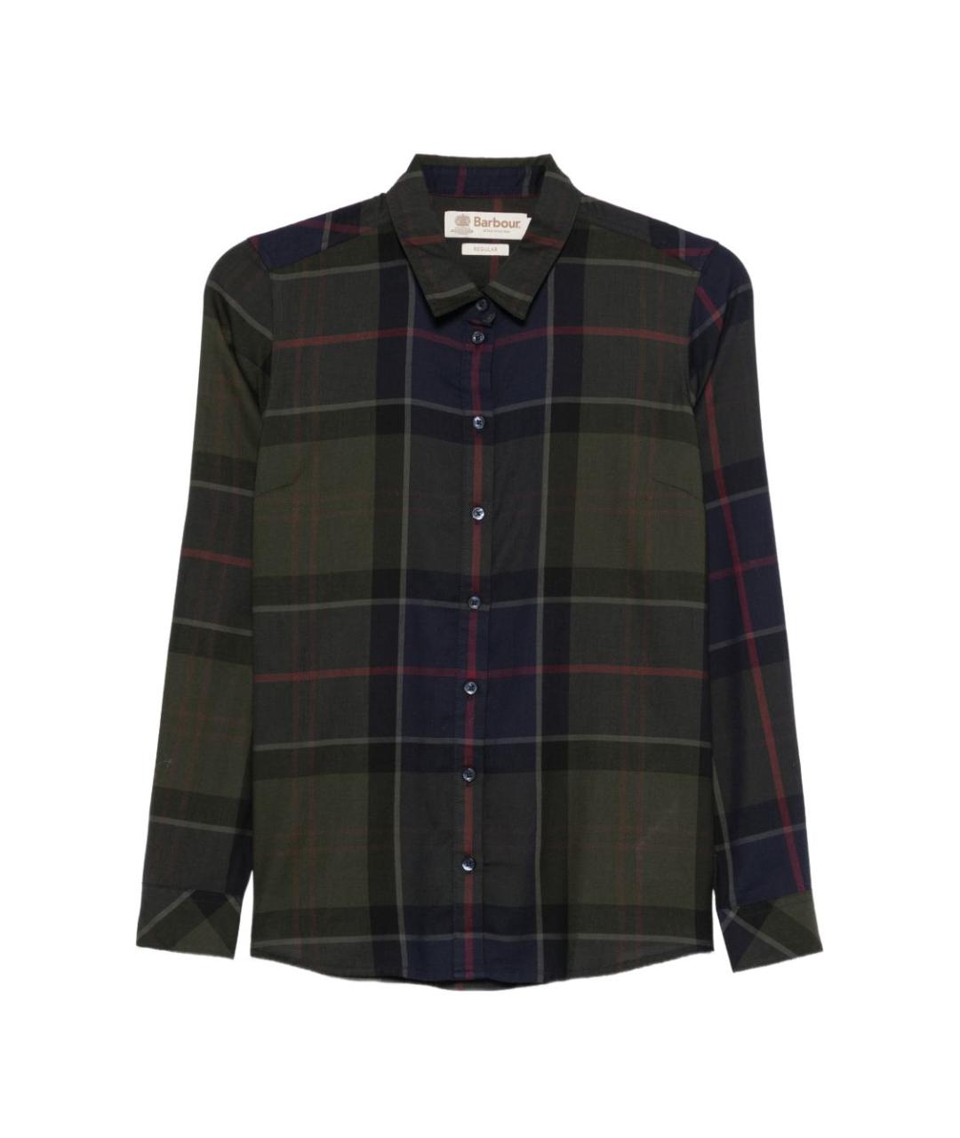 BARBOUR Коричневая хлопковая рубашка, фото 1