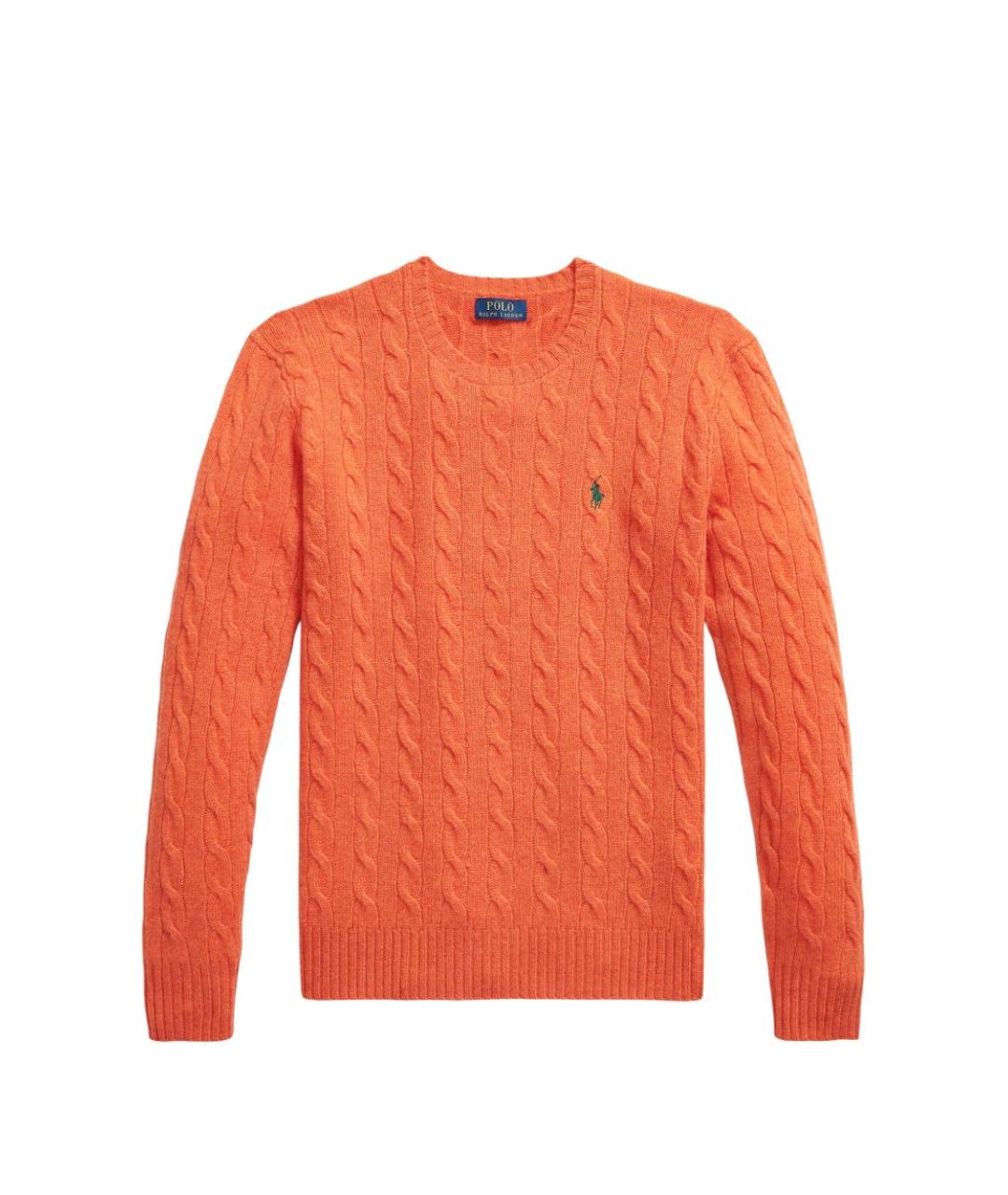 POLO RALPH LAUREN Оранжевый шерстяной джемпер / свитер, фото 2