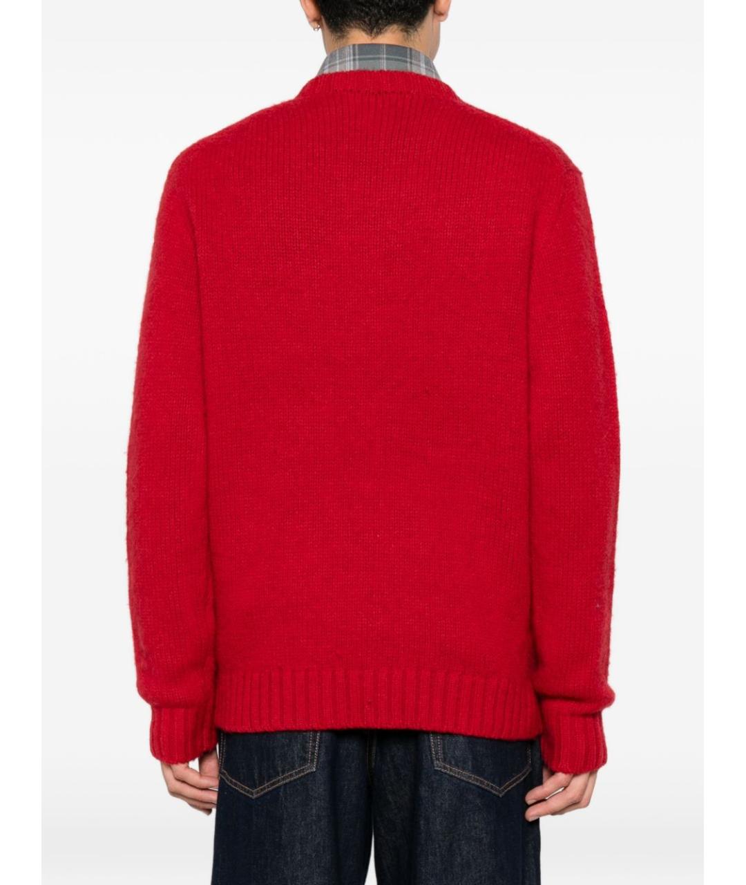 POLO RALPH LAUREN Красный шерстяной джемпер / свитер, фото 2