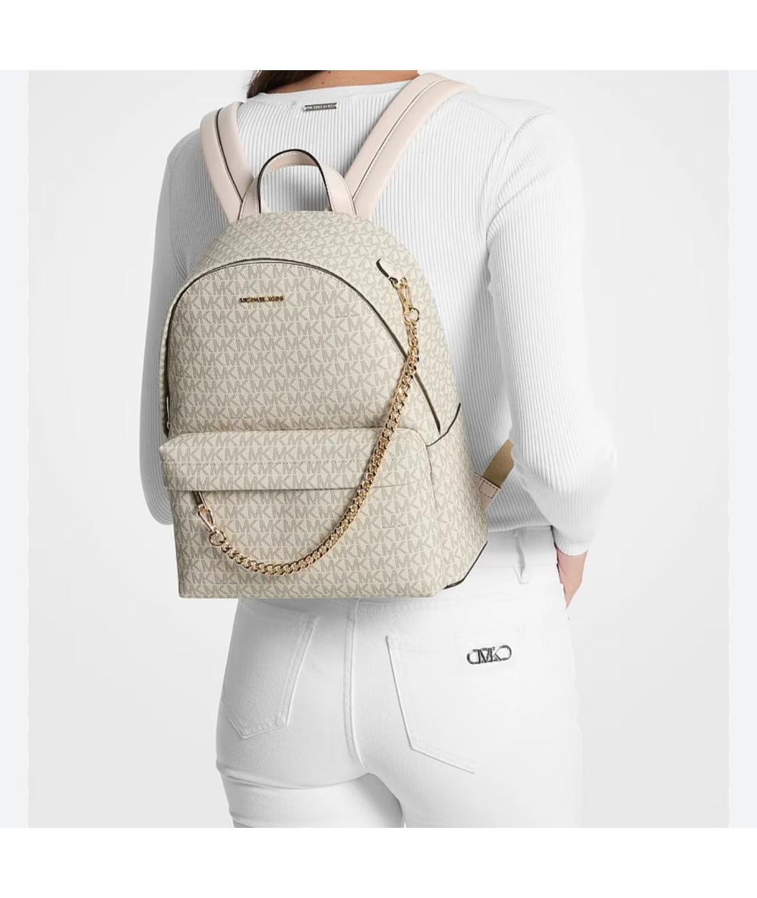 MICHAEL KORS Бежевый рюкзак из канвы, фото 2