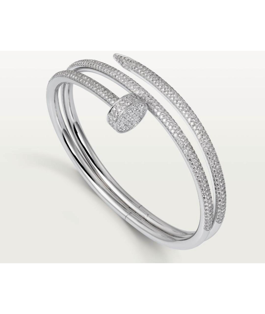 CARTIER Серебряный браслет из белого золота, фото 4