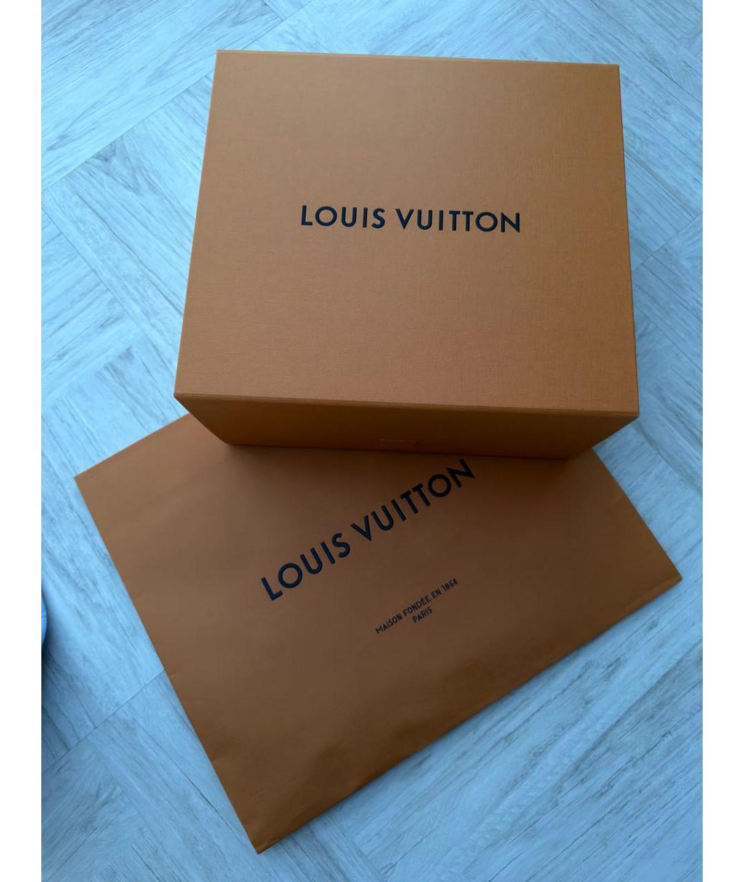 LOUIS VUITTON Антрацитовая барсетка из канвы, фото 6
