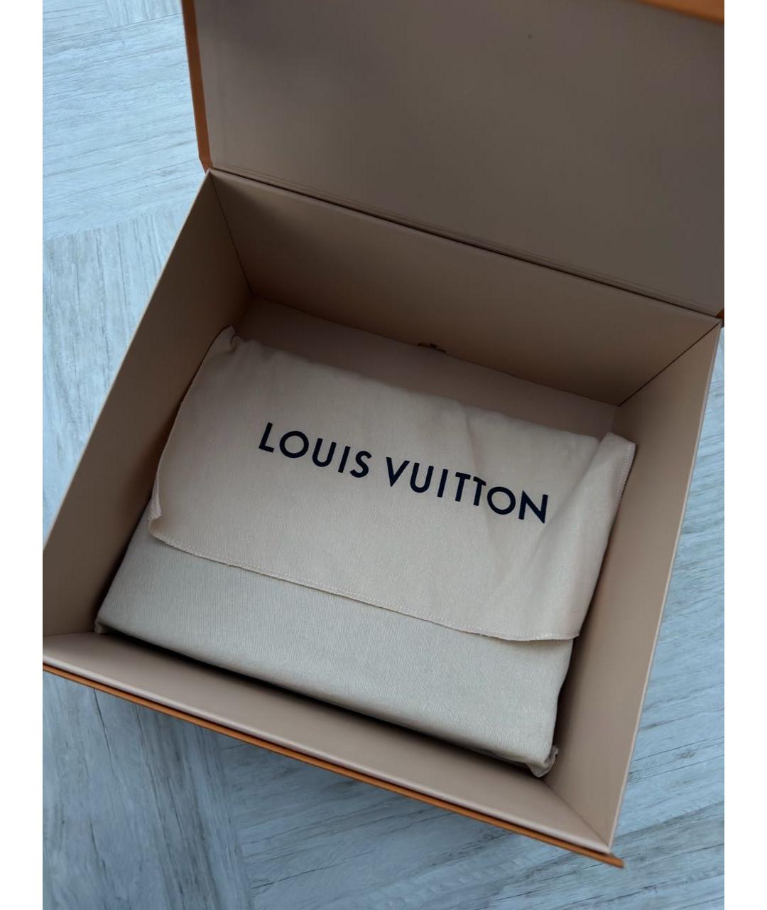 LOUIS VUITTON Антрацитовая барсетка из канвы, фото 5