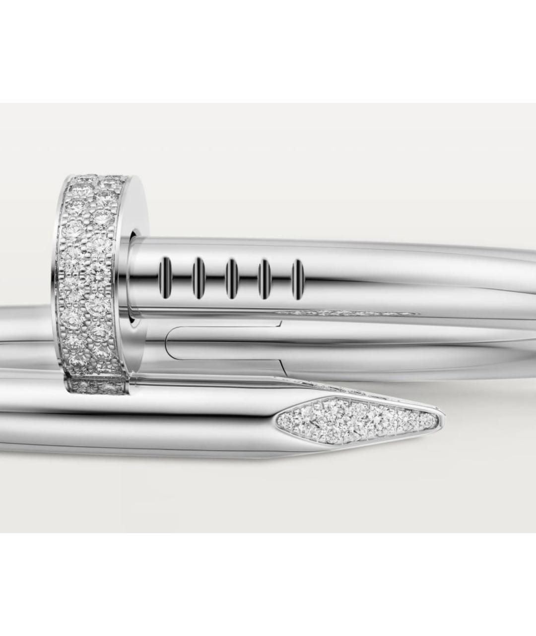 CARTIER Серебряный браслет из белого золота, фото 2