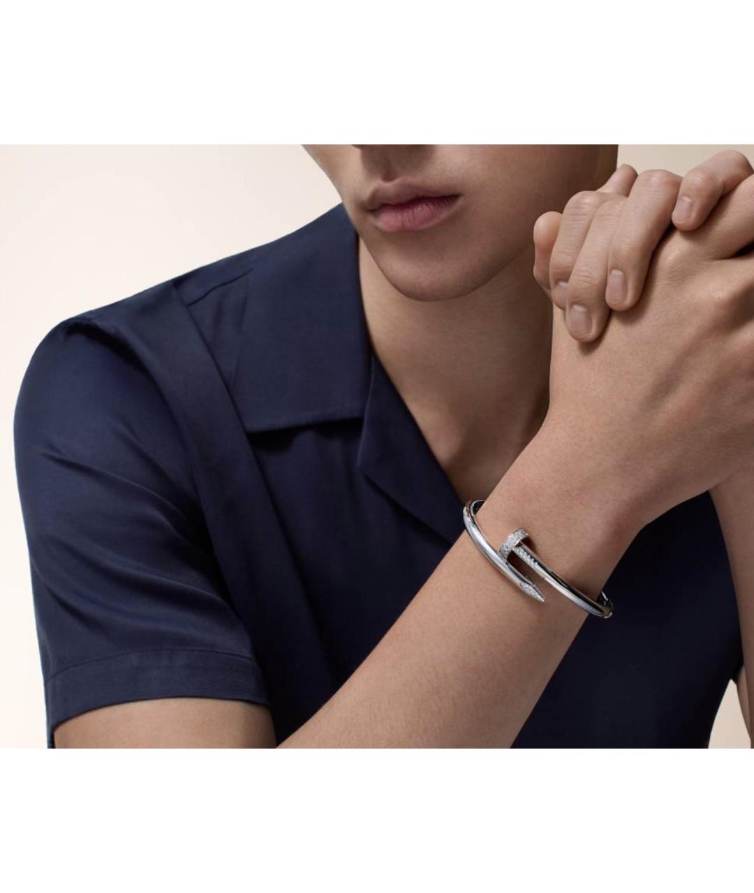 CARTIER Серебряный браслет из белого золота, фото 4