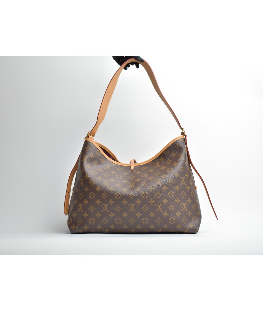 LOUIS VUITTON Коричневая сумка через плечо из канвы, фото 3