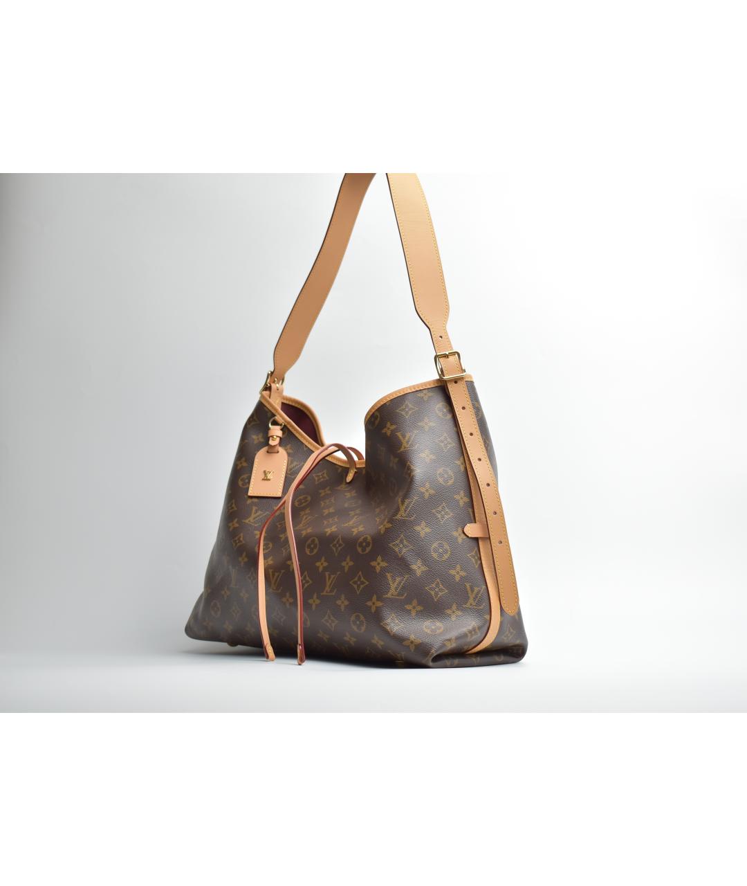 LOUIS VUITTON Коричневая сумка через плечо из канвы, фото 2