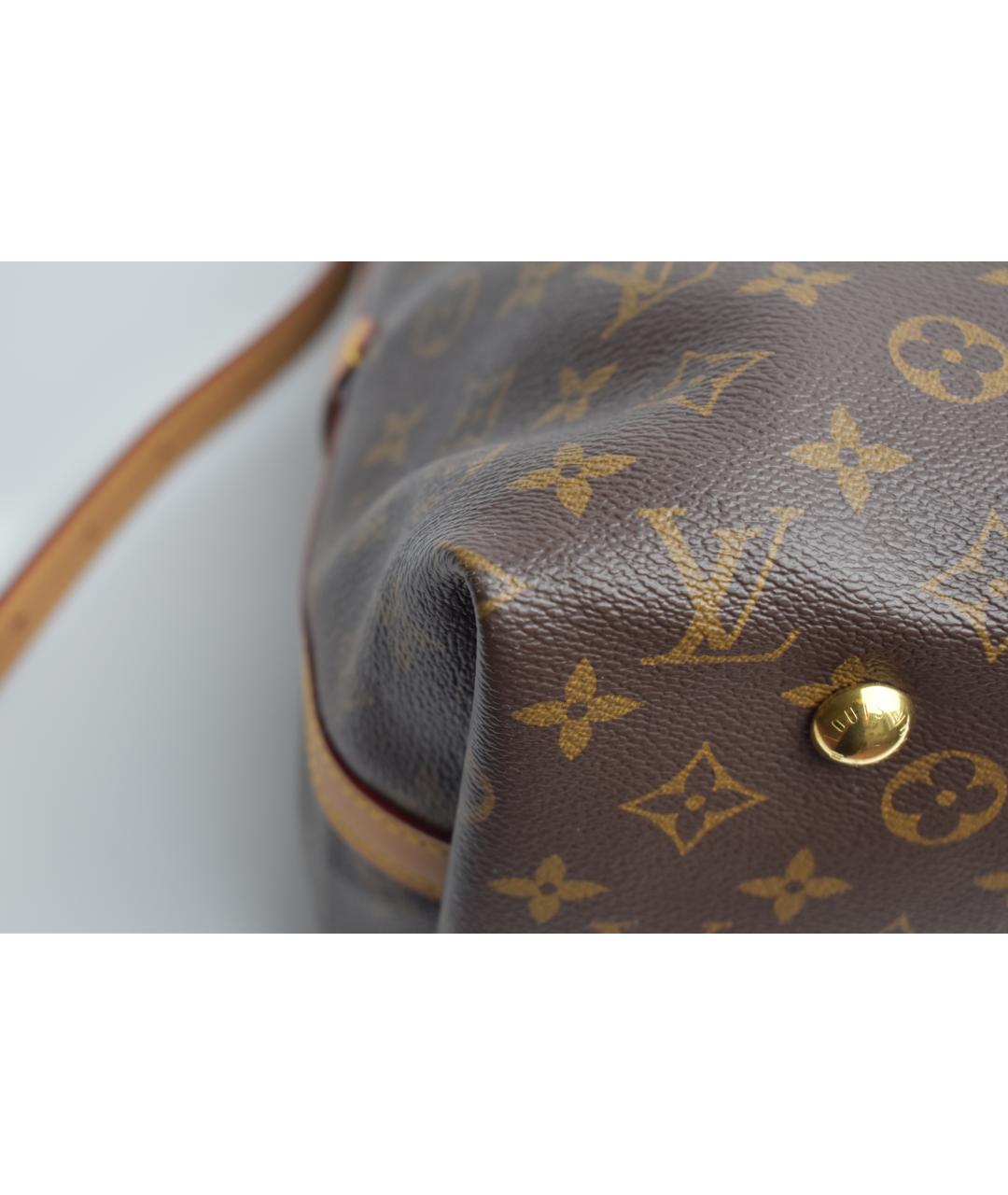LOUIS VUITTON Коричневая сумка через плечо из канвы, фото 8