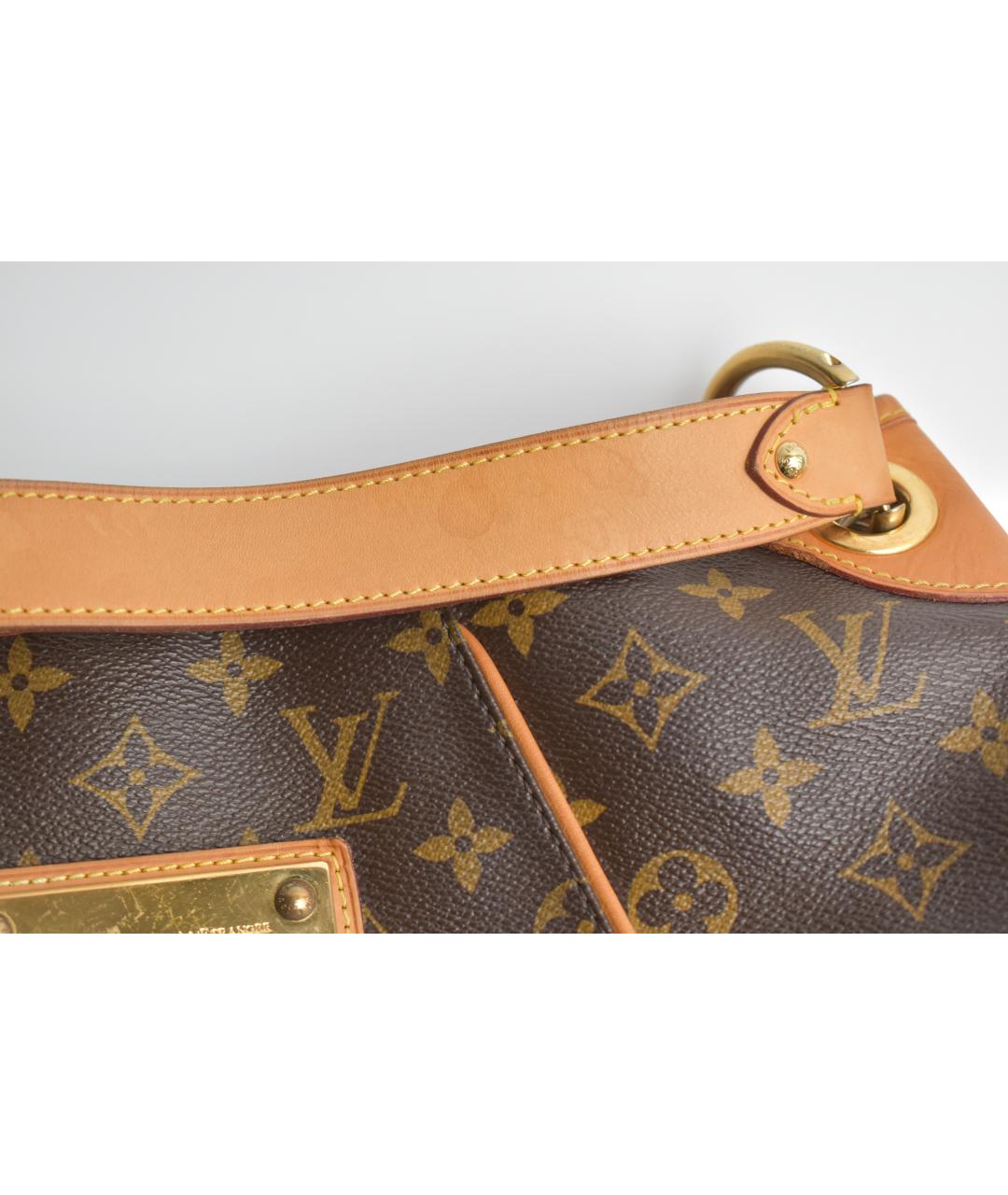 LOUIS VUITTON Коричневая сумка через плечо из канвы, фото 9