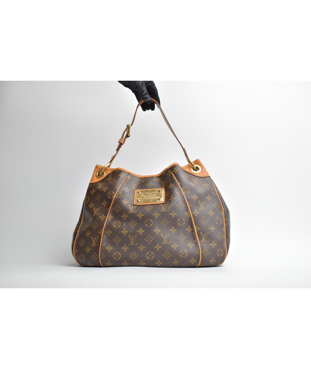 LOUIS VUITTON Коричневая сумка через плечо из канвы, фото 10