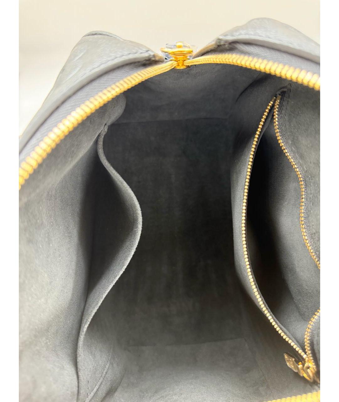 LOUIS VUITTON Черная кожаная сумка через плечо, фото 4