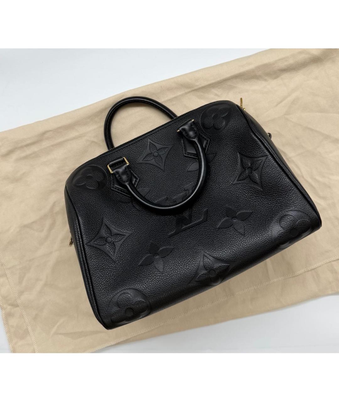 LOUIS VUITTON Черная кожаная сумка через плечо, фото 2