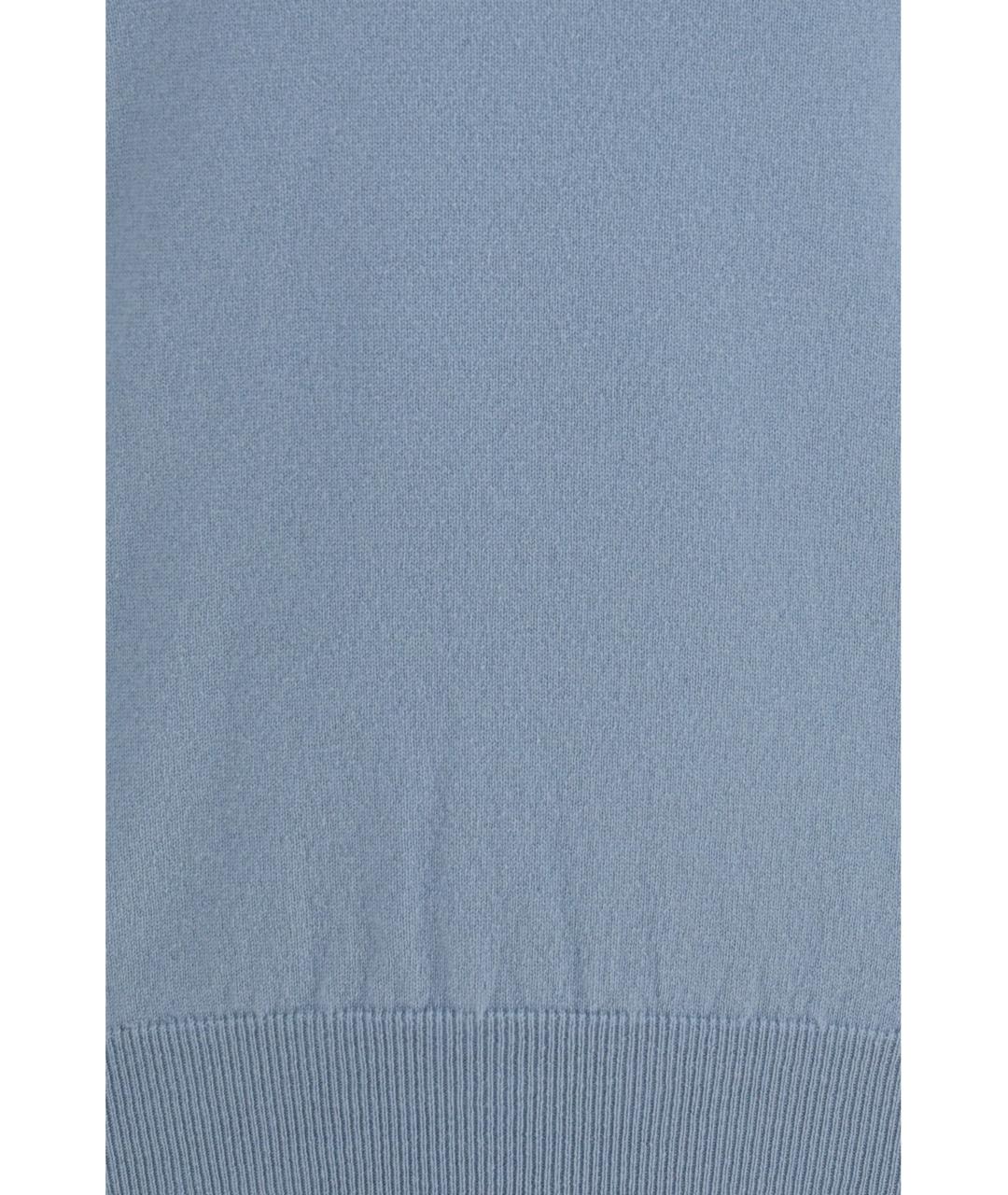 PIACENZA CASHMERE Голубой кашемировый джемпер / свитер, фото 3