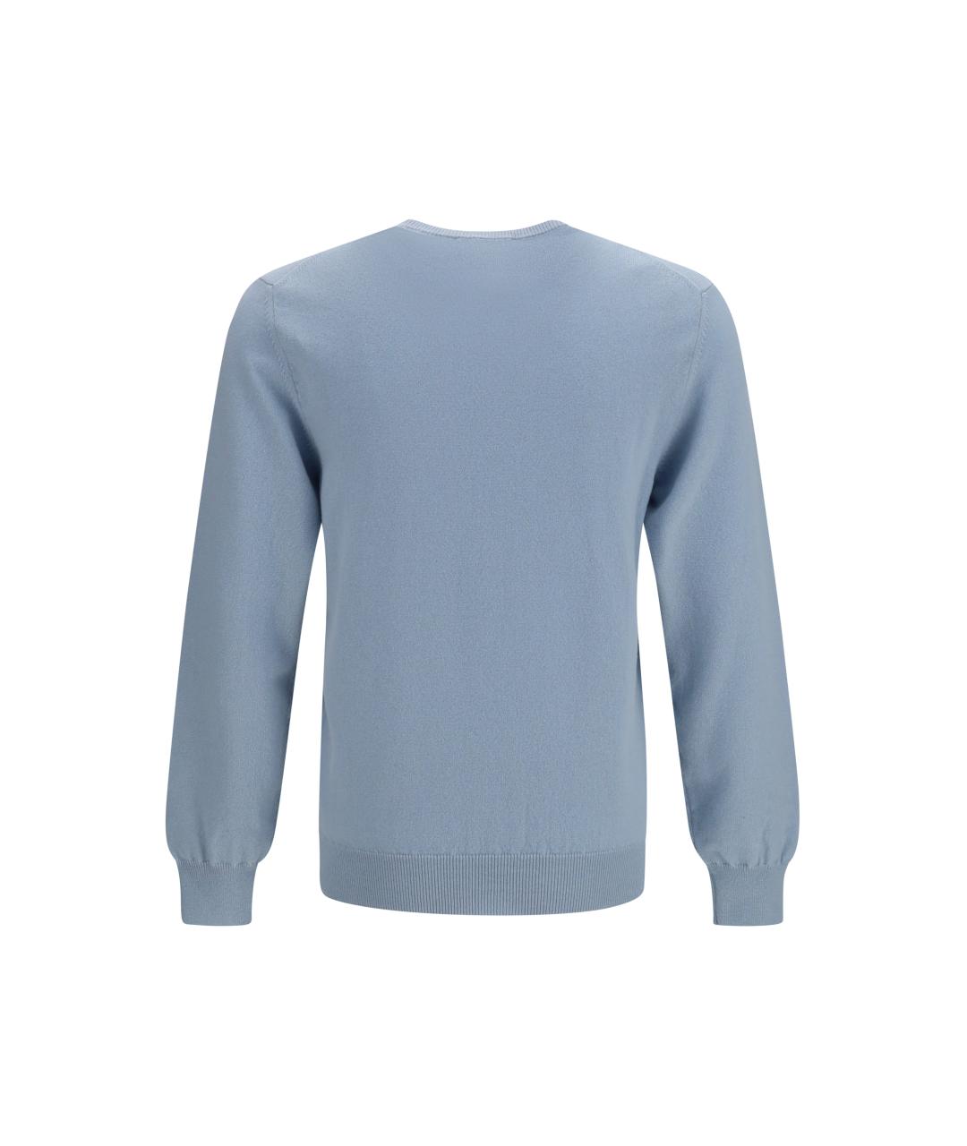 PIACENZA CASHMERE Голубой кашемировый джемпер / свитер, фото 2