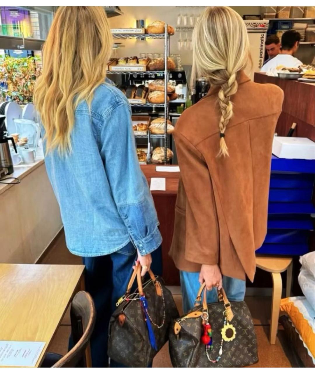 LOUIS VUITTON Коричневая сумка с короткими ручками из канвы, фото 2