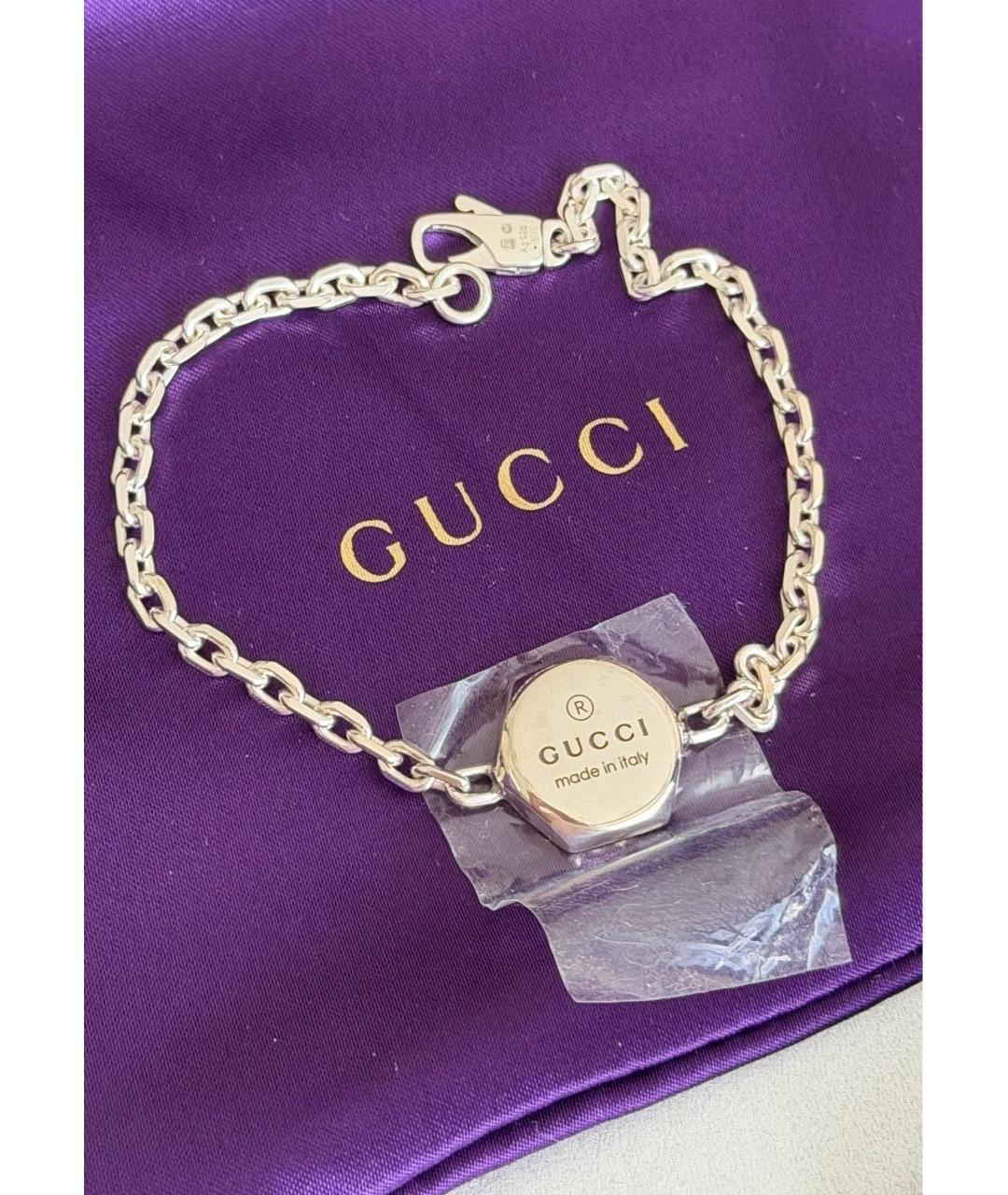 GUCCI Серебряный серебряный браслет, фото 3