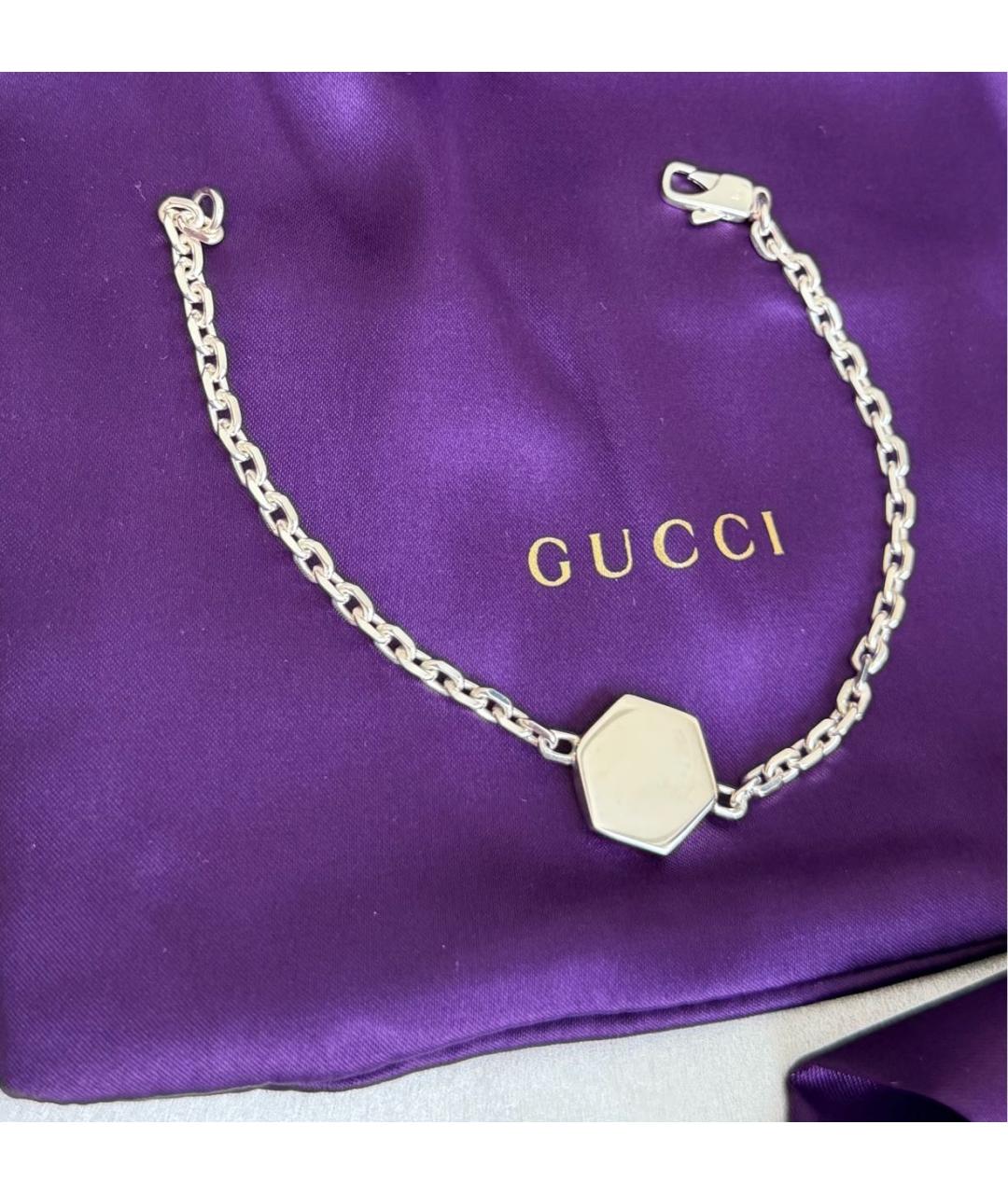 GUCCI Серебряный серебряный браслет, фото 6