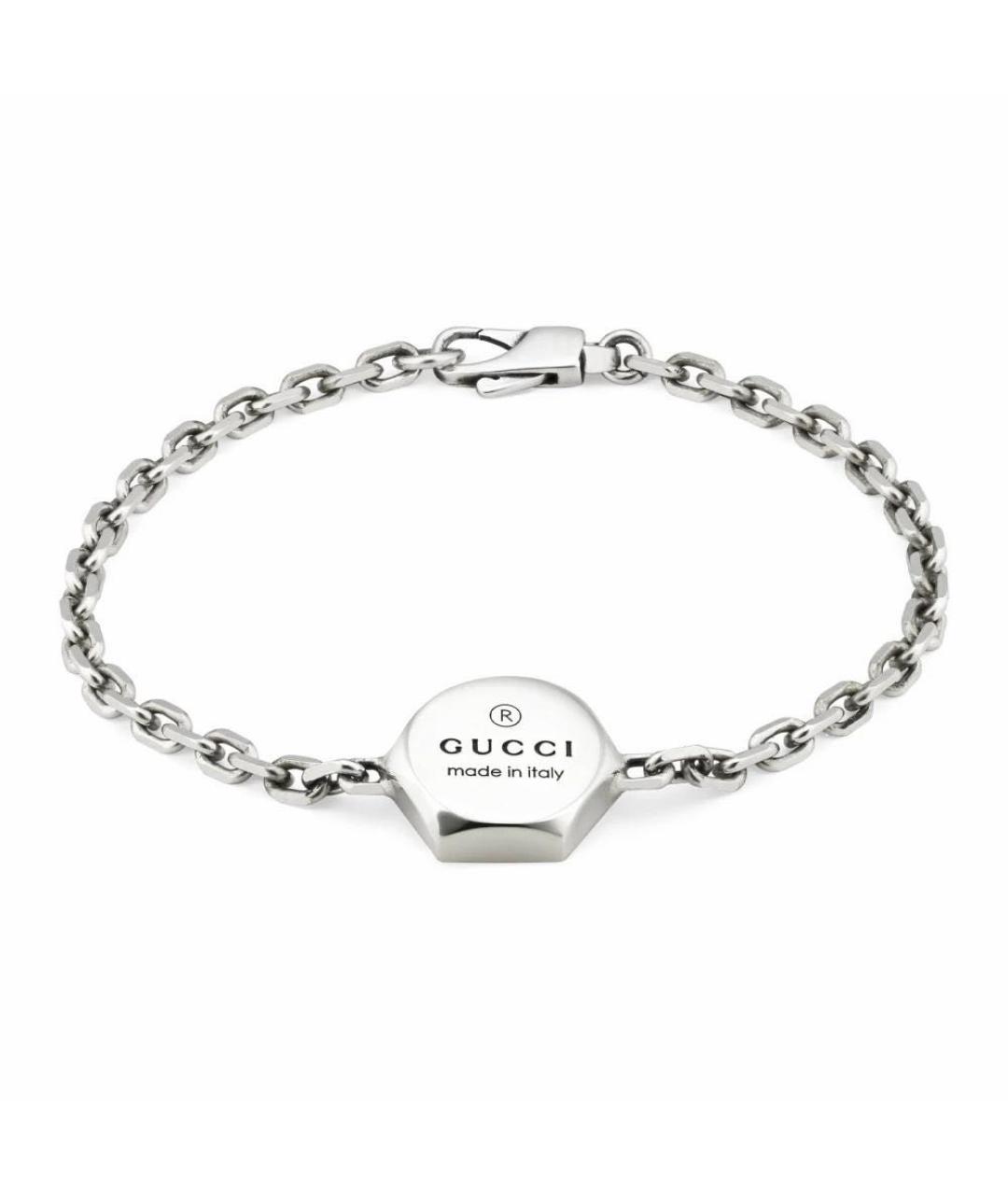 GUCCI Серебряный серебряный браслет, фото 8