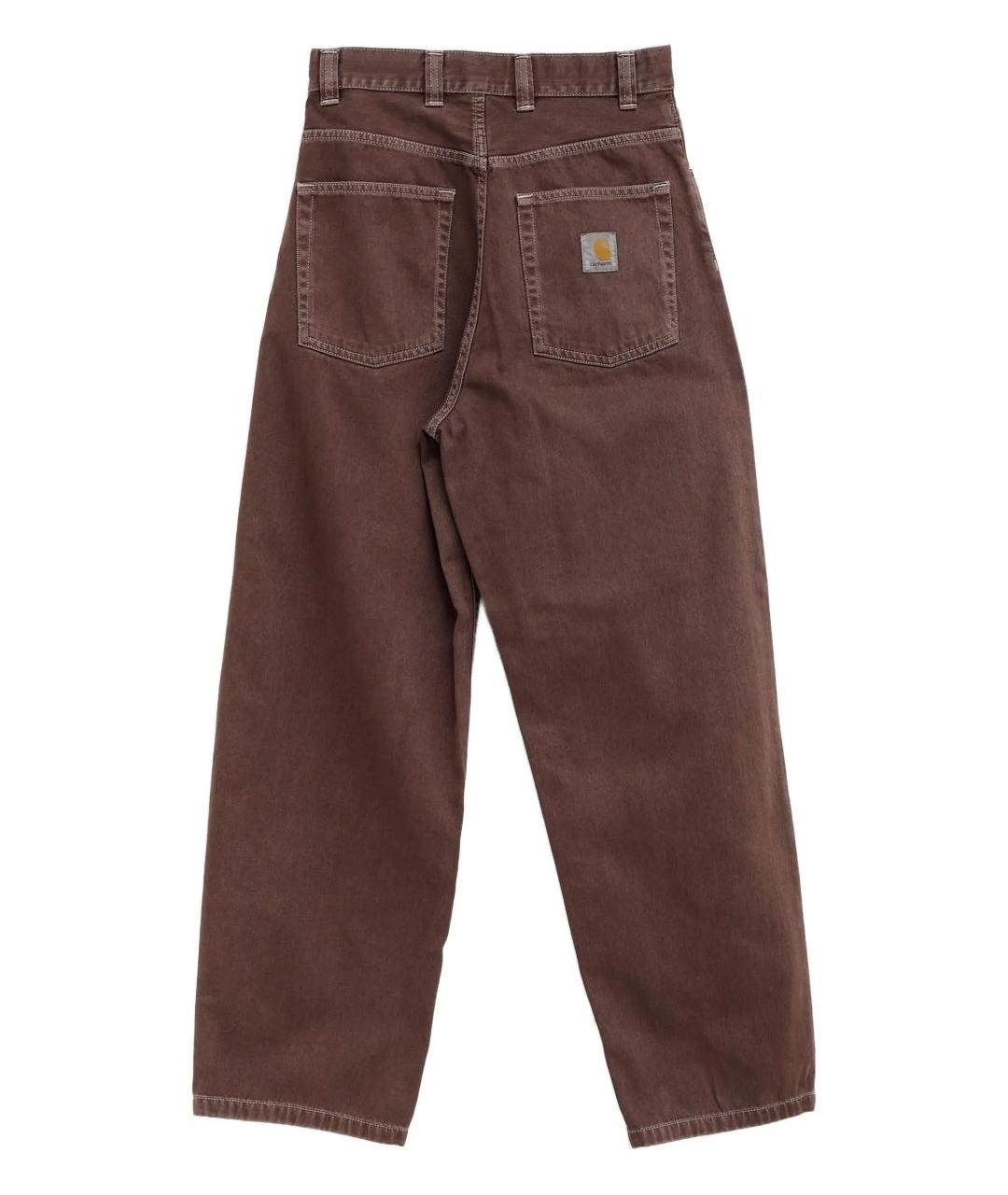 CARHARTT WIP Коричневые хлопковые прямые джинсы, фото 2