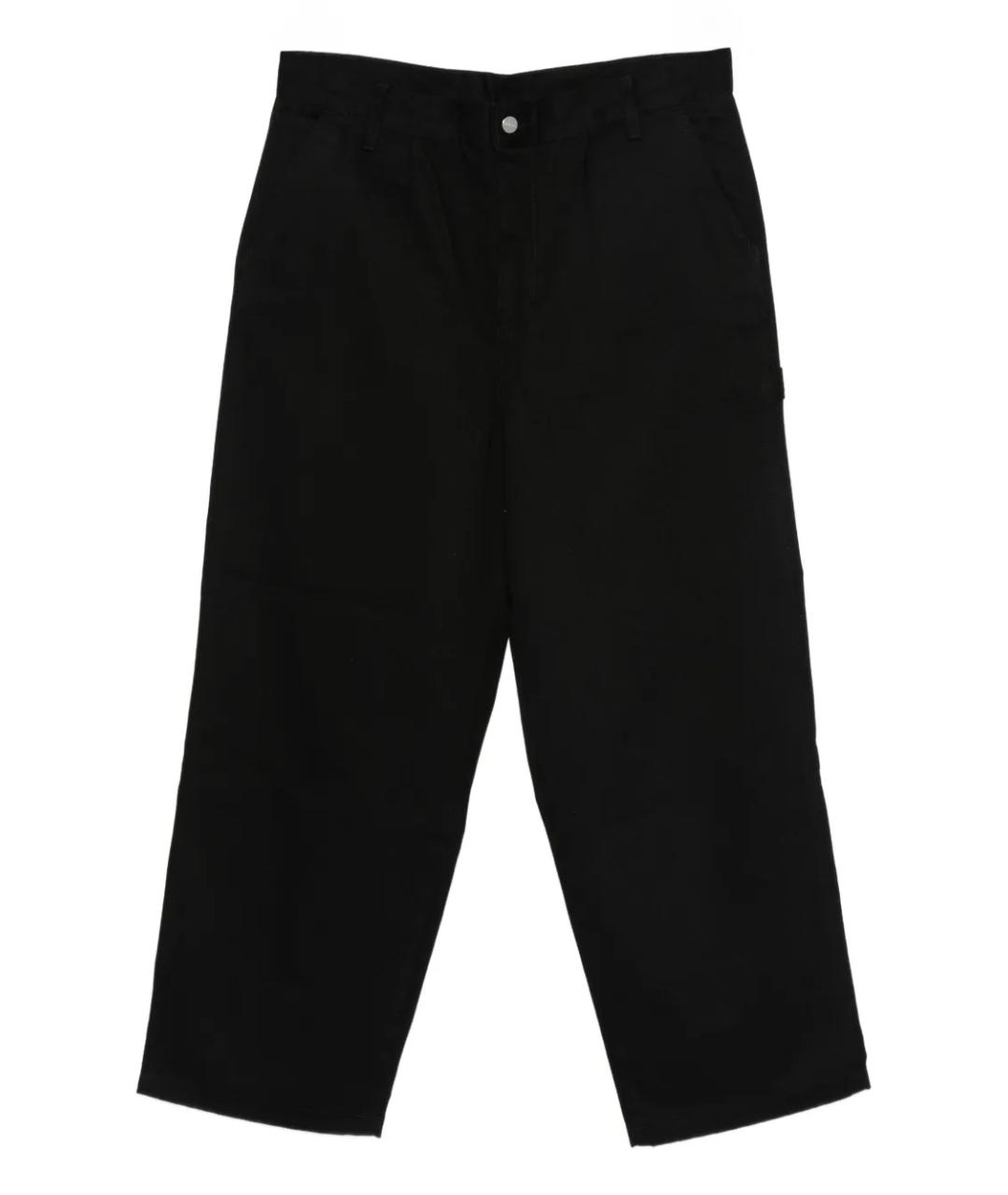 CARHARTT WIP Черные хлопковые повседневные брюки, фото 1