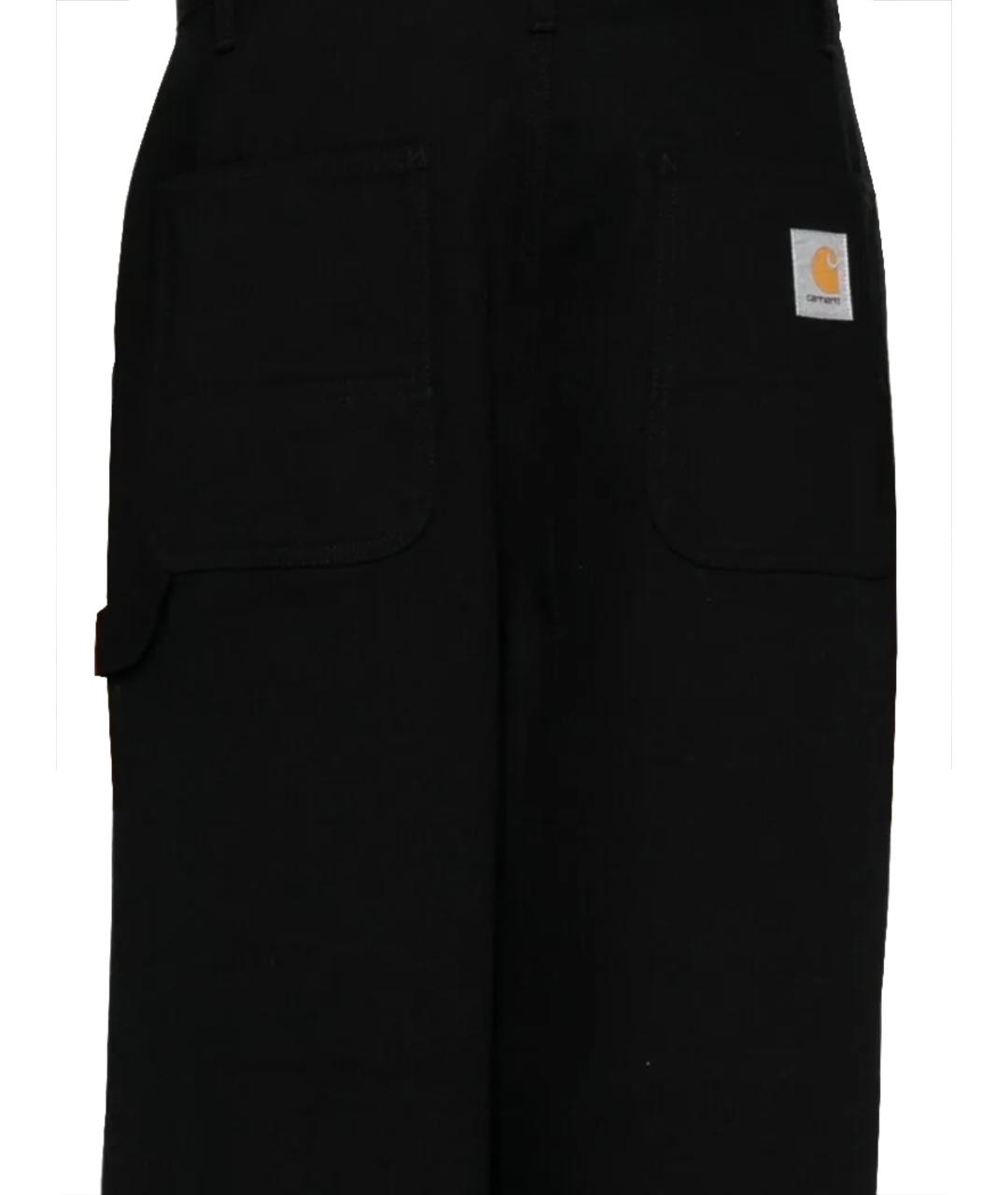CARHARTT WIP Черные хлопковые повседневные брюки, фото 2