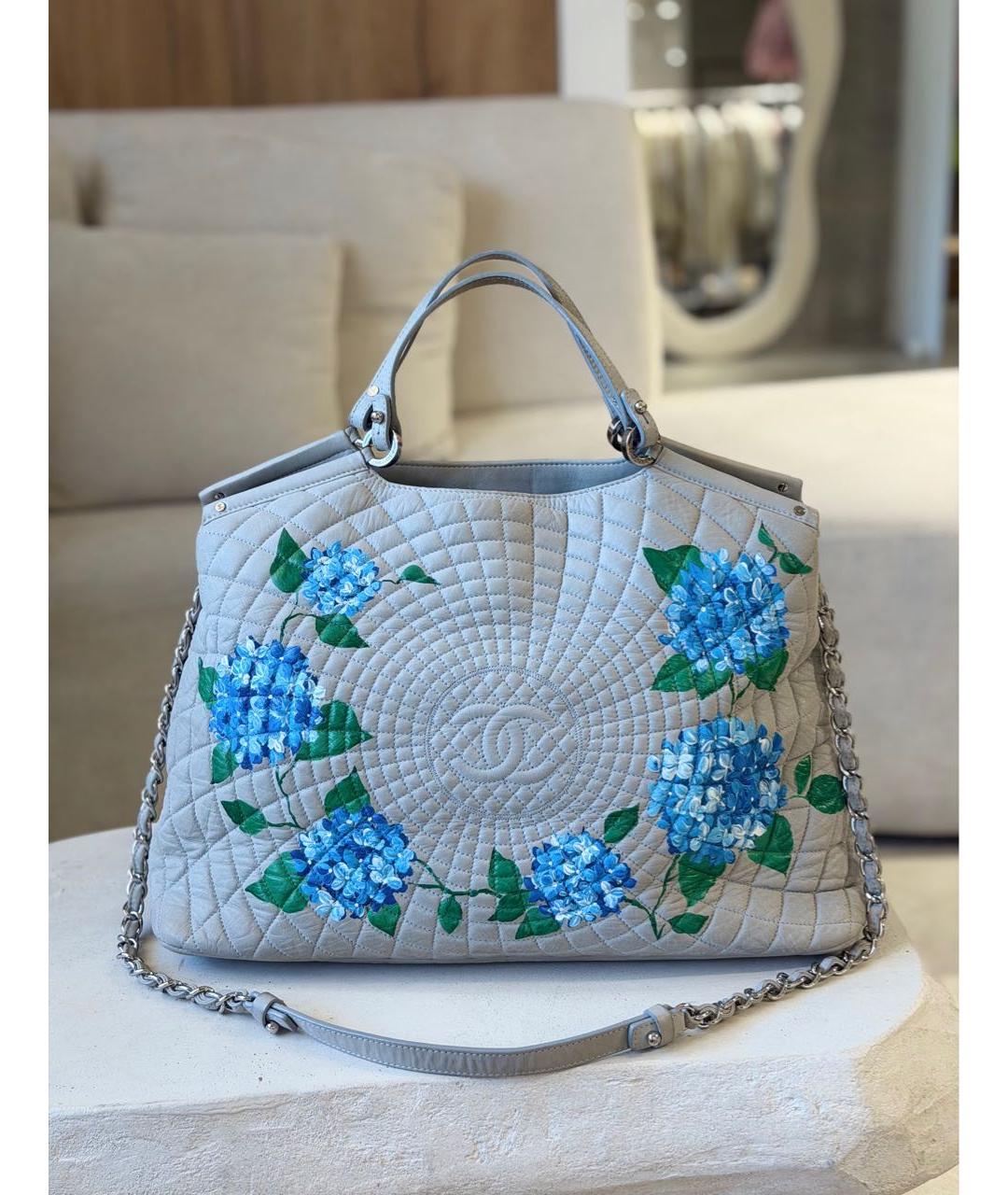 CHANEL Серая сумка через плечо, фото 2