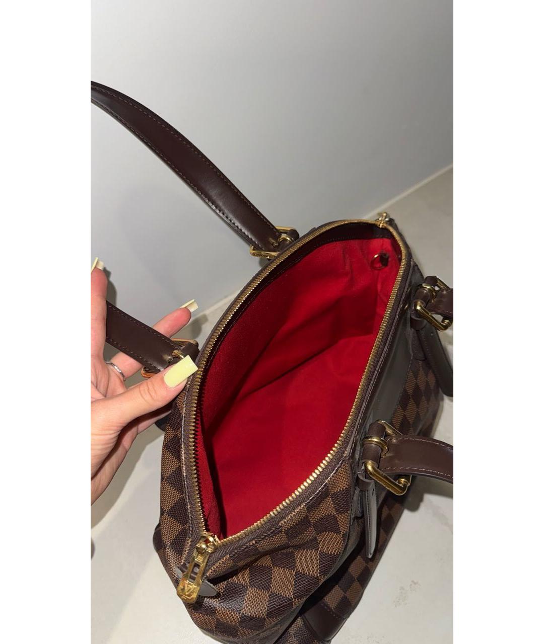 LOUIS VUITTON Коричневая сумка тоут из канвы, фото 4