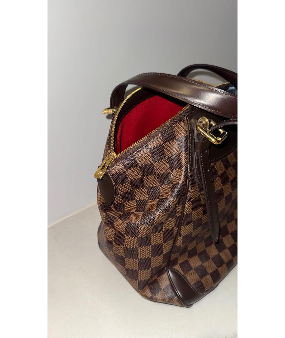 LOUIS VUITTON Коричневая сумка тоут из канвы, фото 5