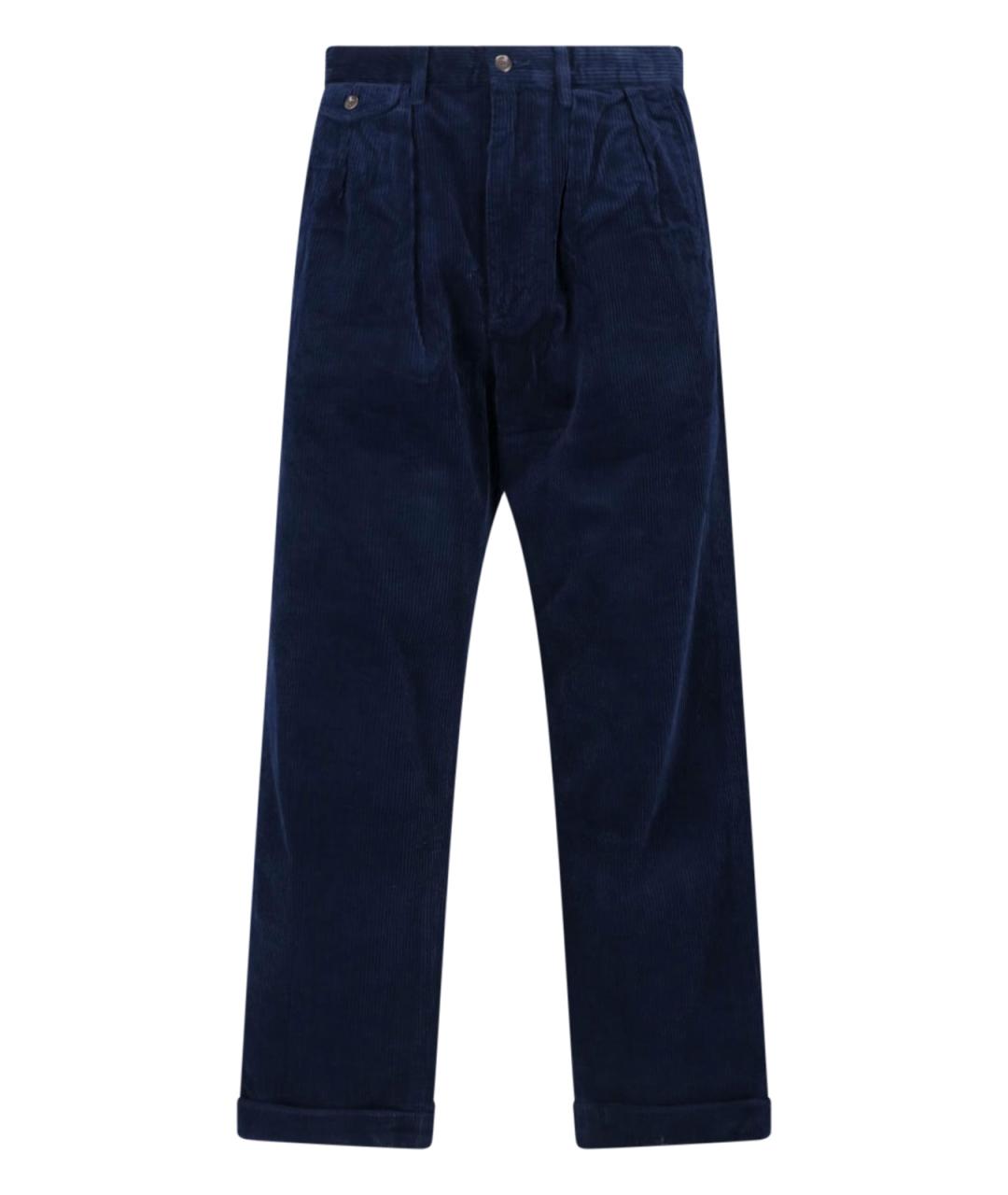POLO RALPH LAUREN Синие хлопковые повседневные брюки, фото 1