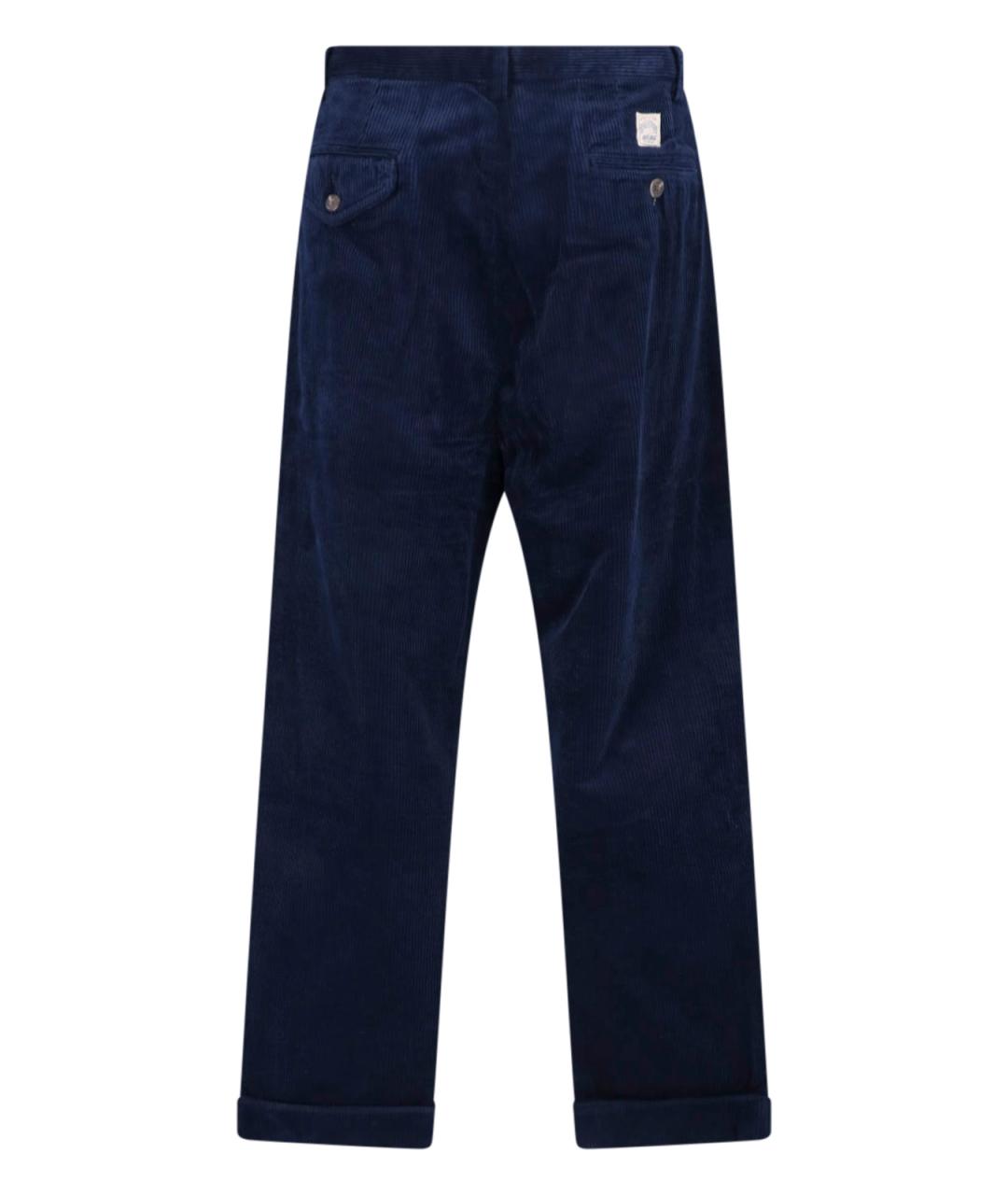 POLO RALPH LAUREN Синие хлопковые повседневные брюки, фото 2