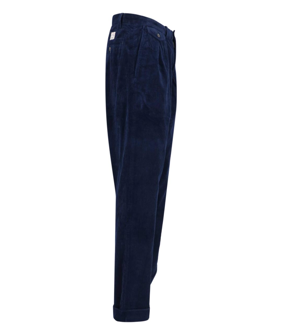 POLO RALPH LAUREN Синие хлопковые повседневные брюки, фото 3
