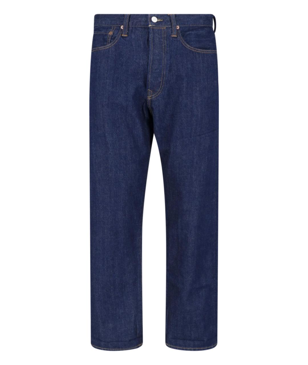 POLO RALPH LAUREN Синие хлопковые прямые джинсы, фото 1