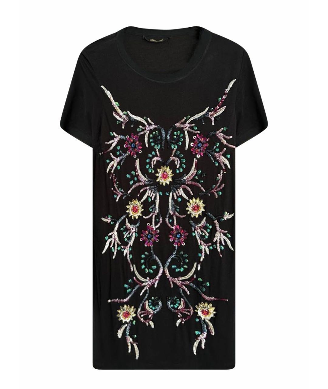 ROBERTO CAVALLI Черная футболка, фото 1