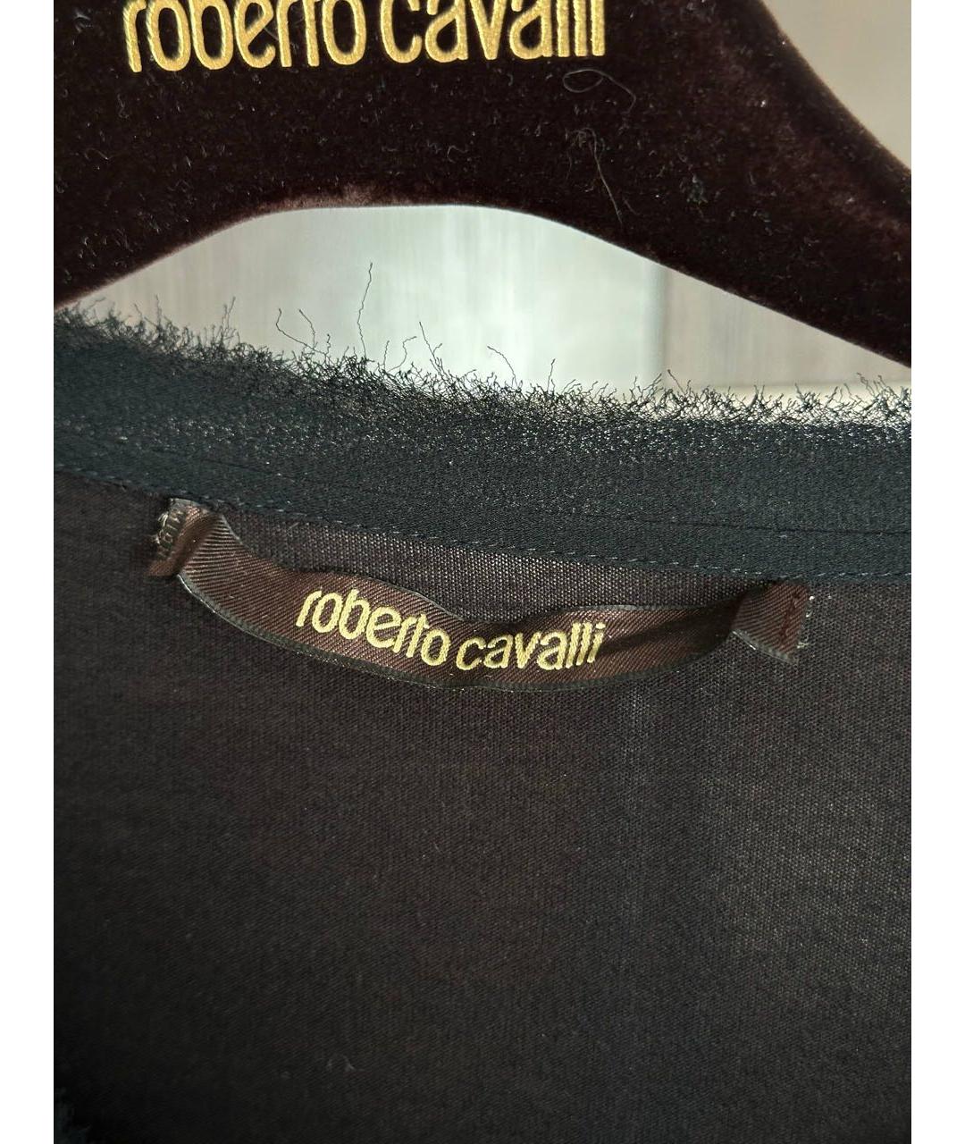 ROBERTO CAVALLI Черная футболка, фото 3