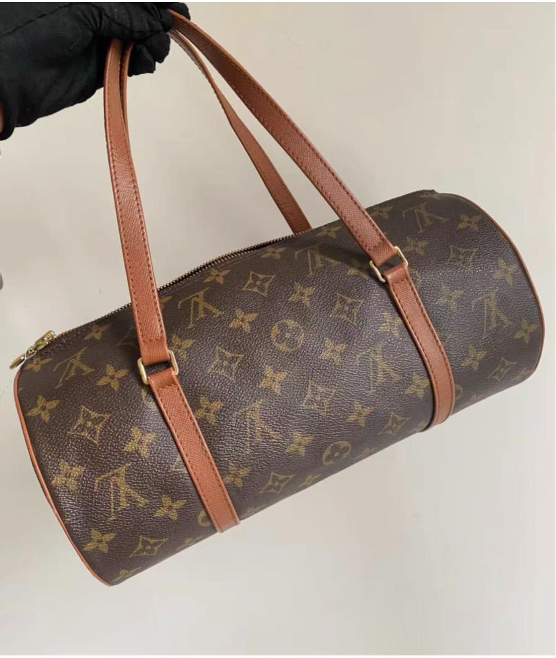 LOUIS VUITTON Коричневая сумка через плечо из канвы, фото 8