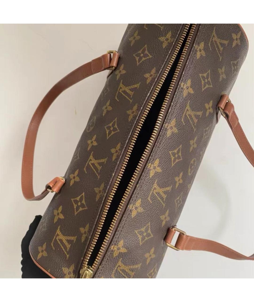 LOUIS VUITTON Коричневая сумка через плечо из канвы, фото 5