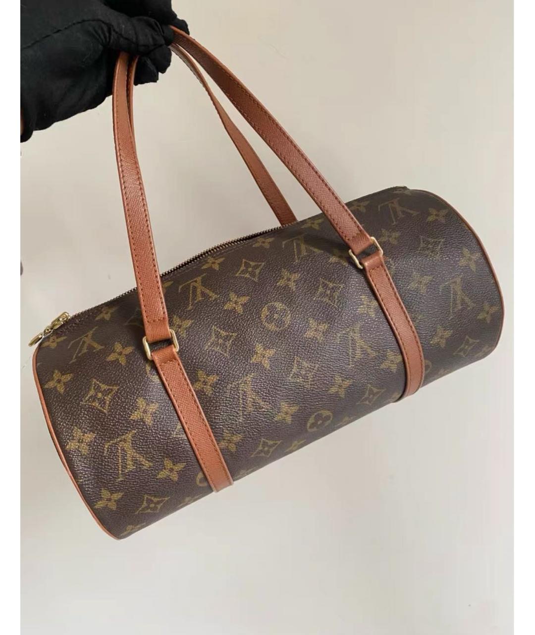 LOUIS VUITTON Коричневая сумка через плечо из канвы, фото 2