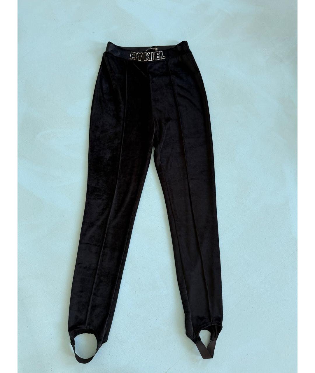 SONIA RYKIEL Черный вискозный костюм с брюками, фото 7