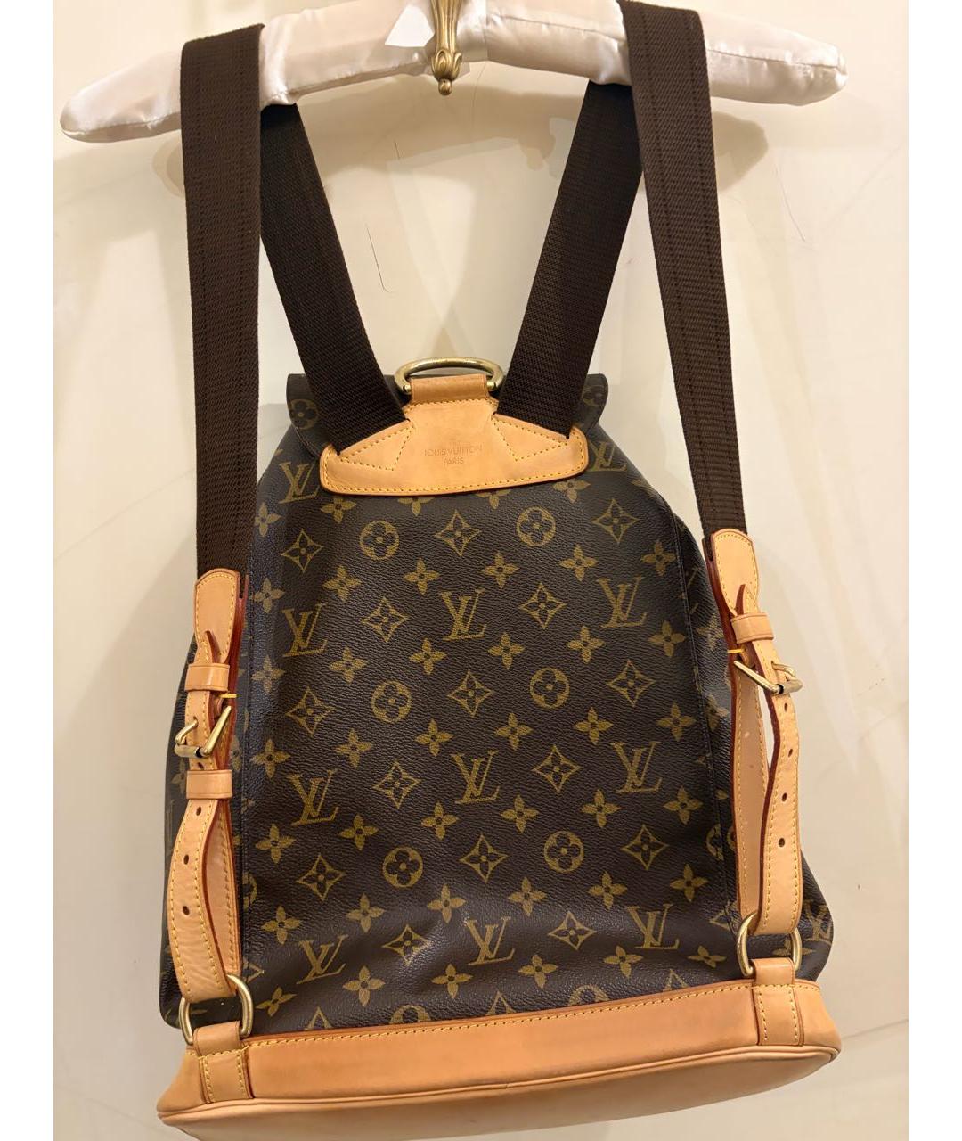 LOUIS VUITTON Коричневый рюкзак из канвы, фото 3