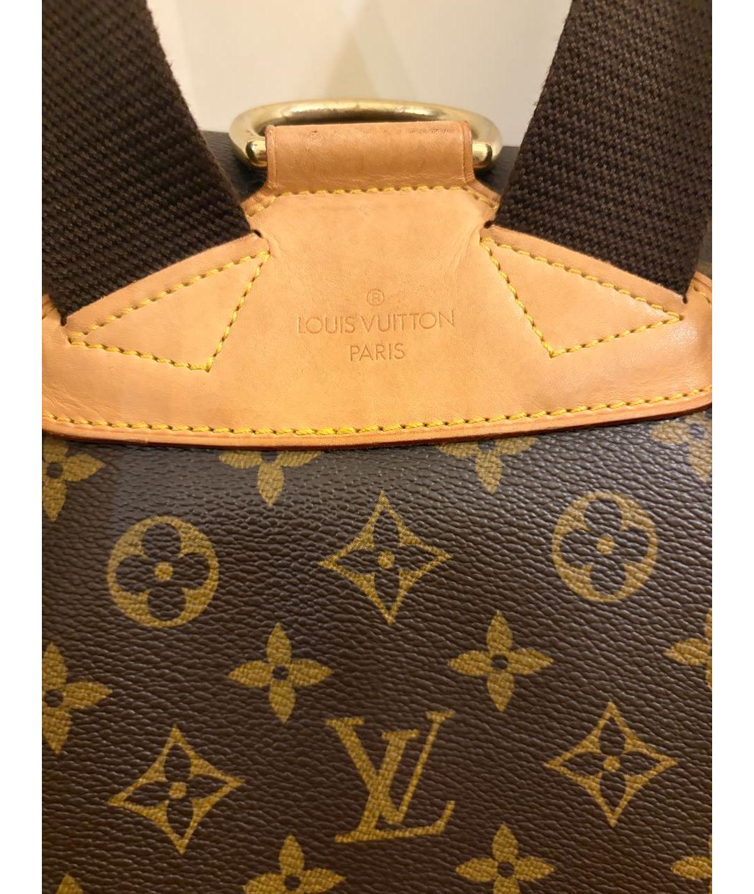 LOUIS VUITTON Коричневый рюкзак из канвы, фото 6