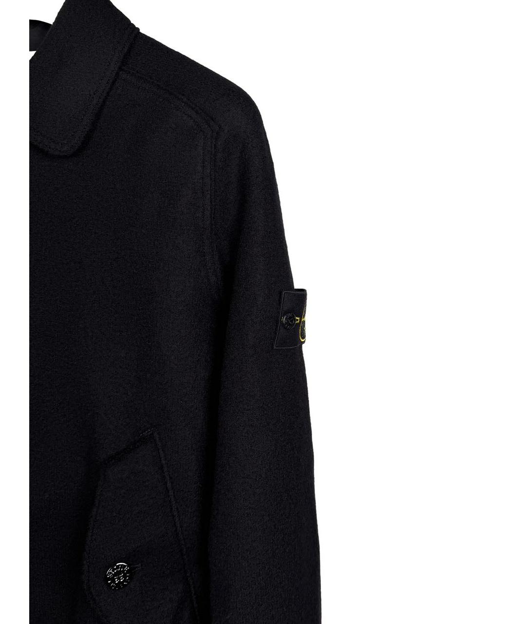 STONE ISLAND Черная шерстяная куртка, фото 5