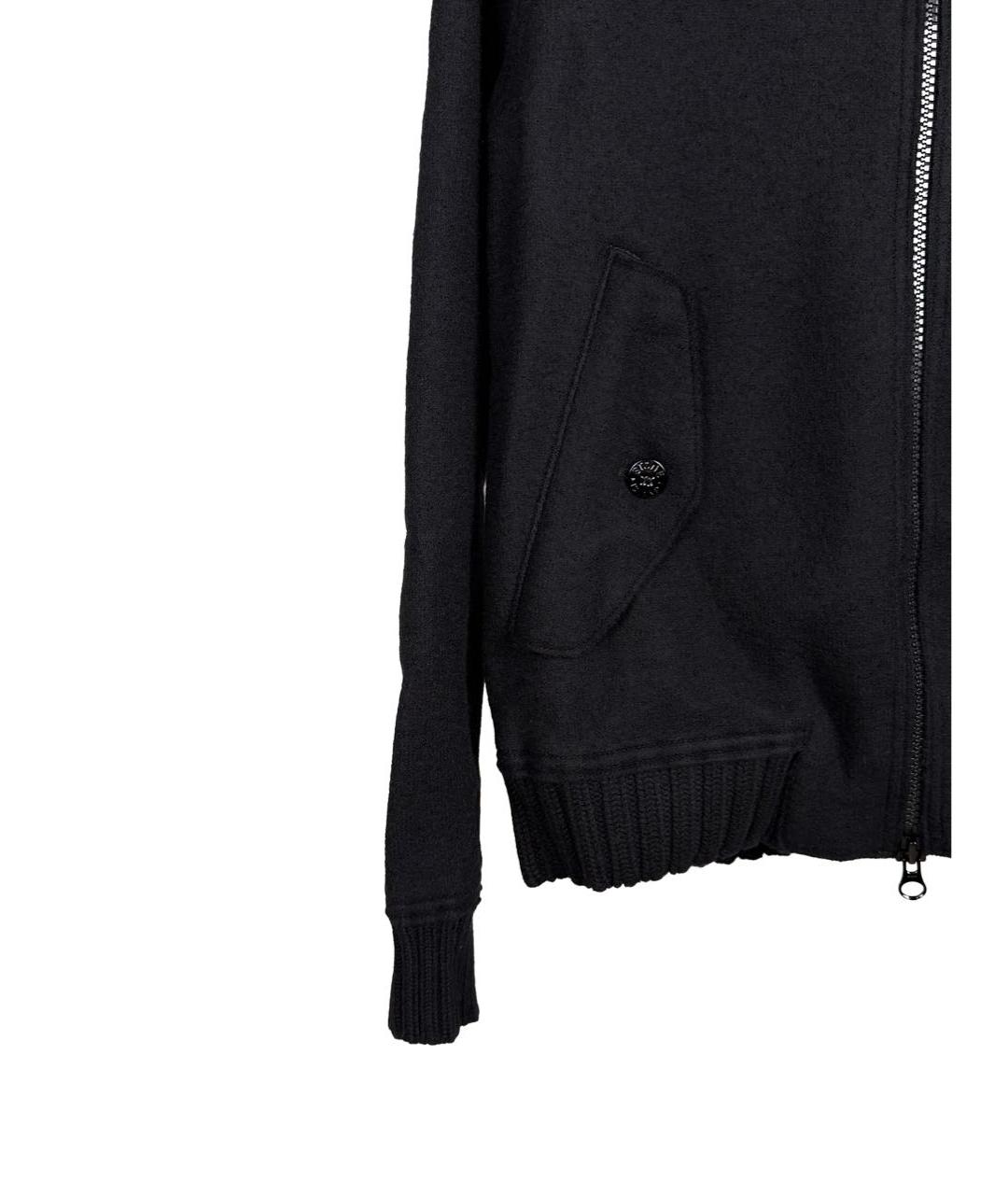 STONE ISLAND Черная шерстяная куртка, фото 6