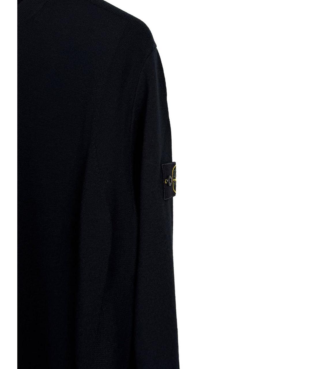 STONE ISLAND Черный шерстяной джемпер / свитер, фото 4