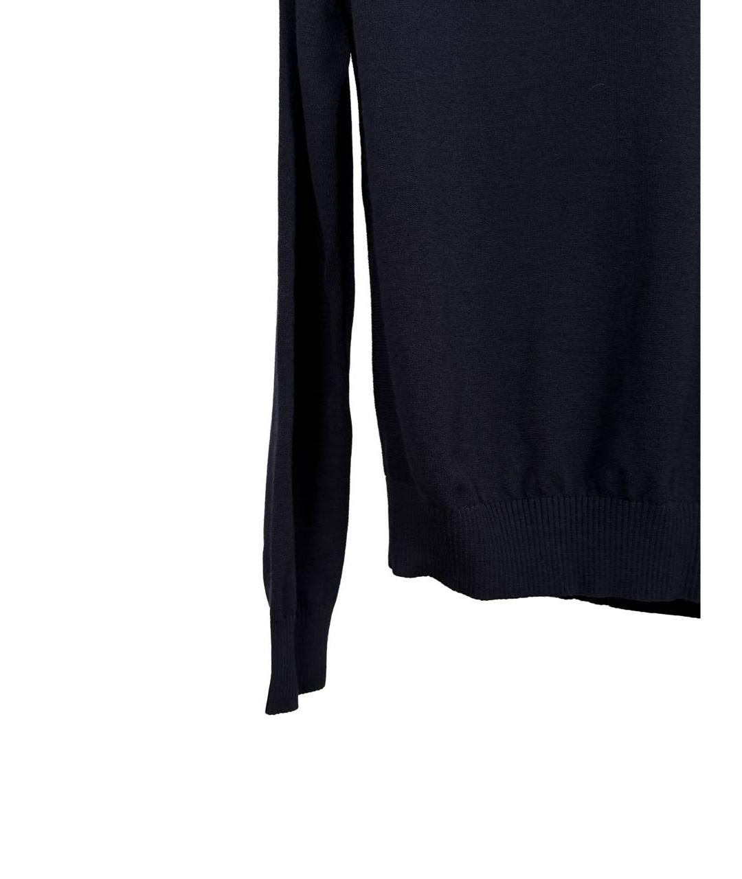 STONE ISLAND Темно-синий шерстяной джемпер / свитер, фото 5